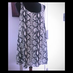 Snakeskin print sundress/beach coverup.